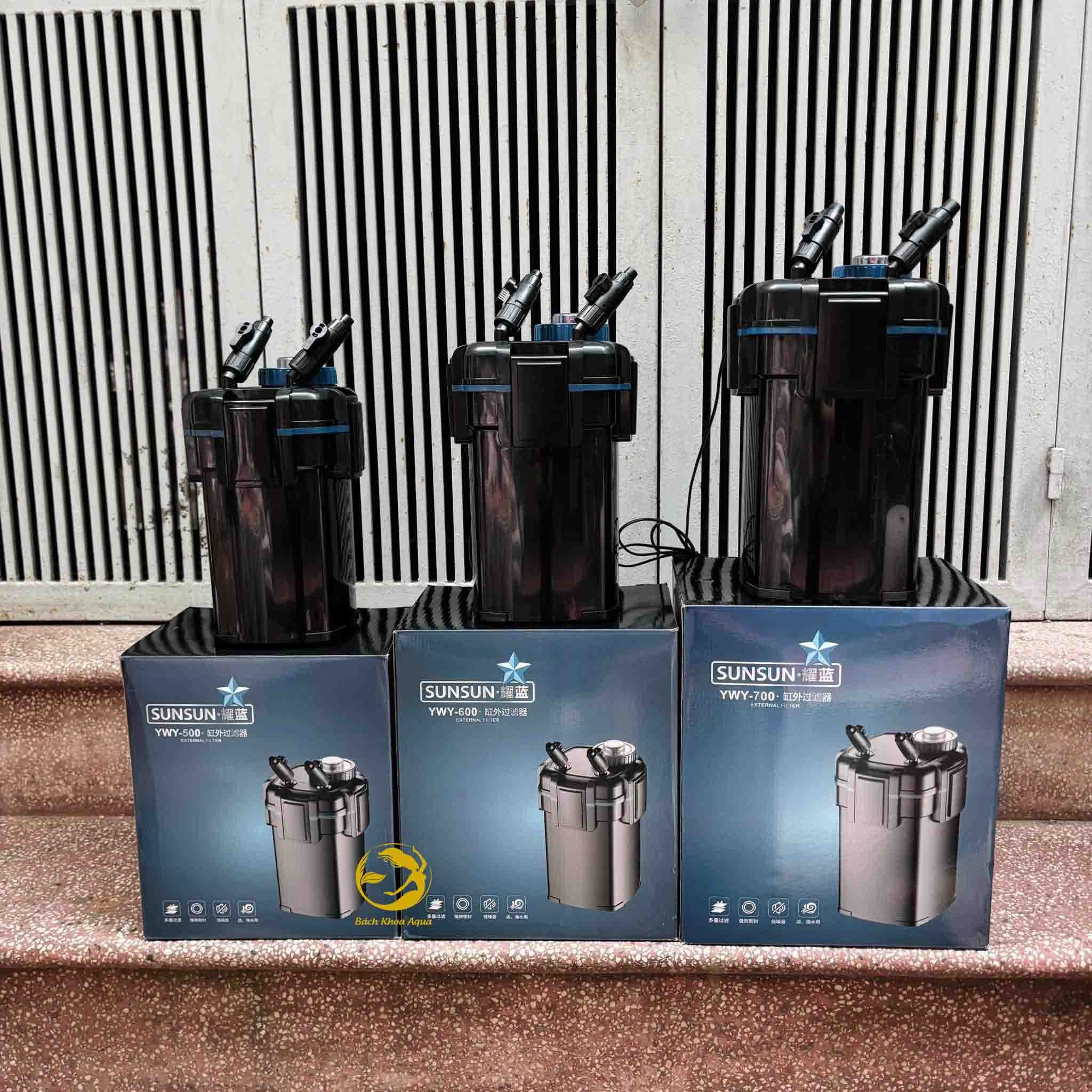 Lọc thùng Sunsun YWY-500 / YWY-600 / YWY-700 đa tầng cho bể cá